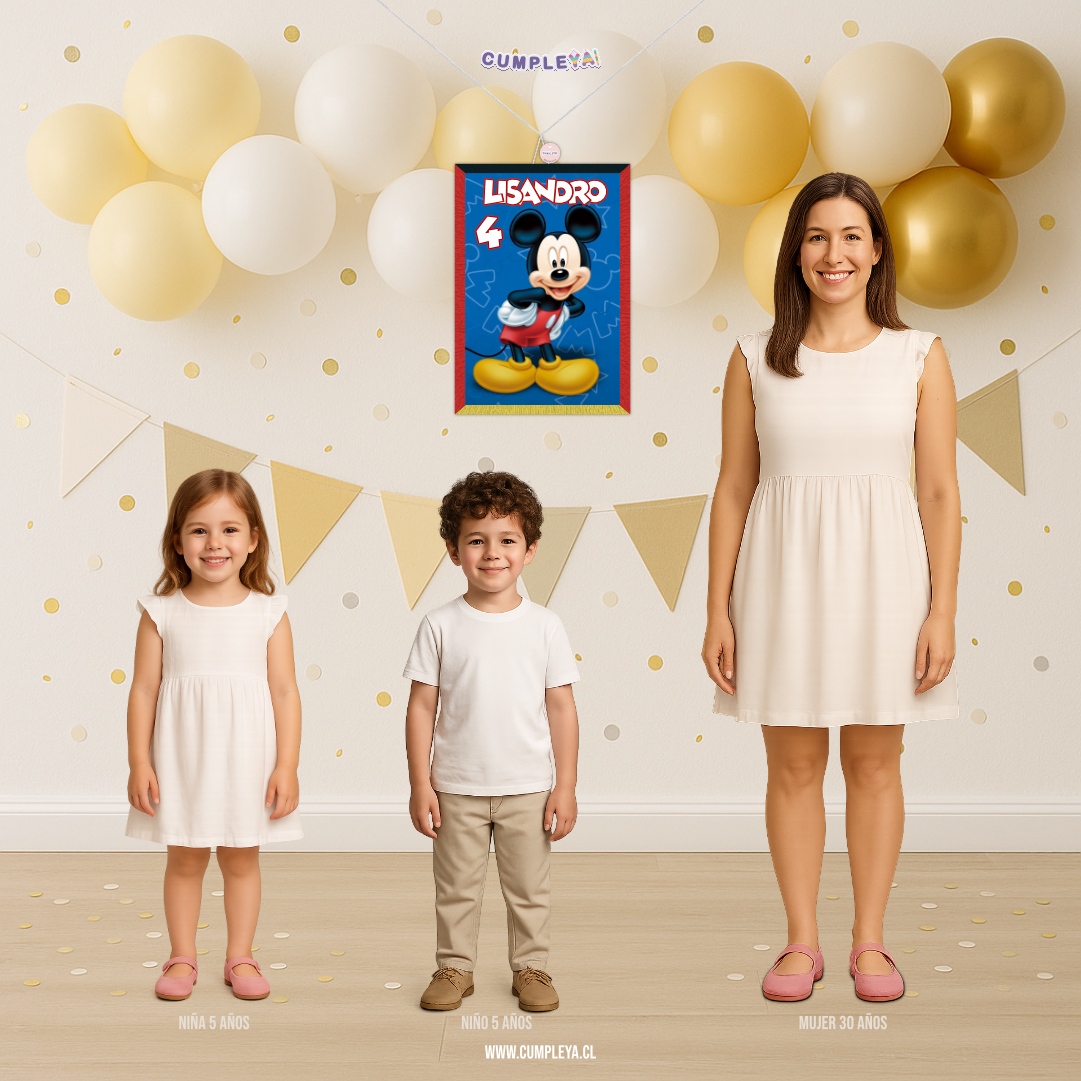 PIÑATA MICKEY RECTANGULAR EXPRÉS 50CM