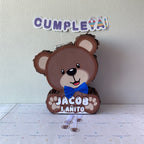 PIÑATA 40 CM OSITO LAZO AZUL