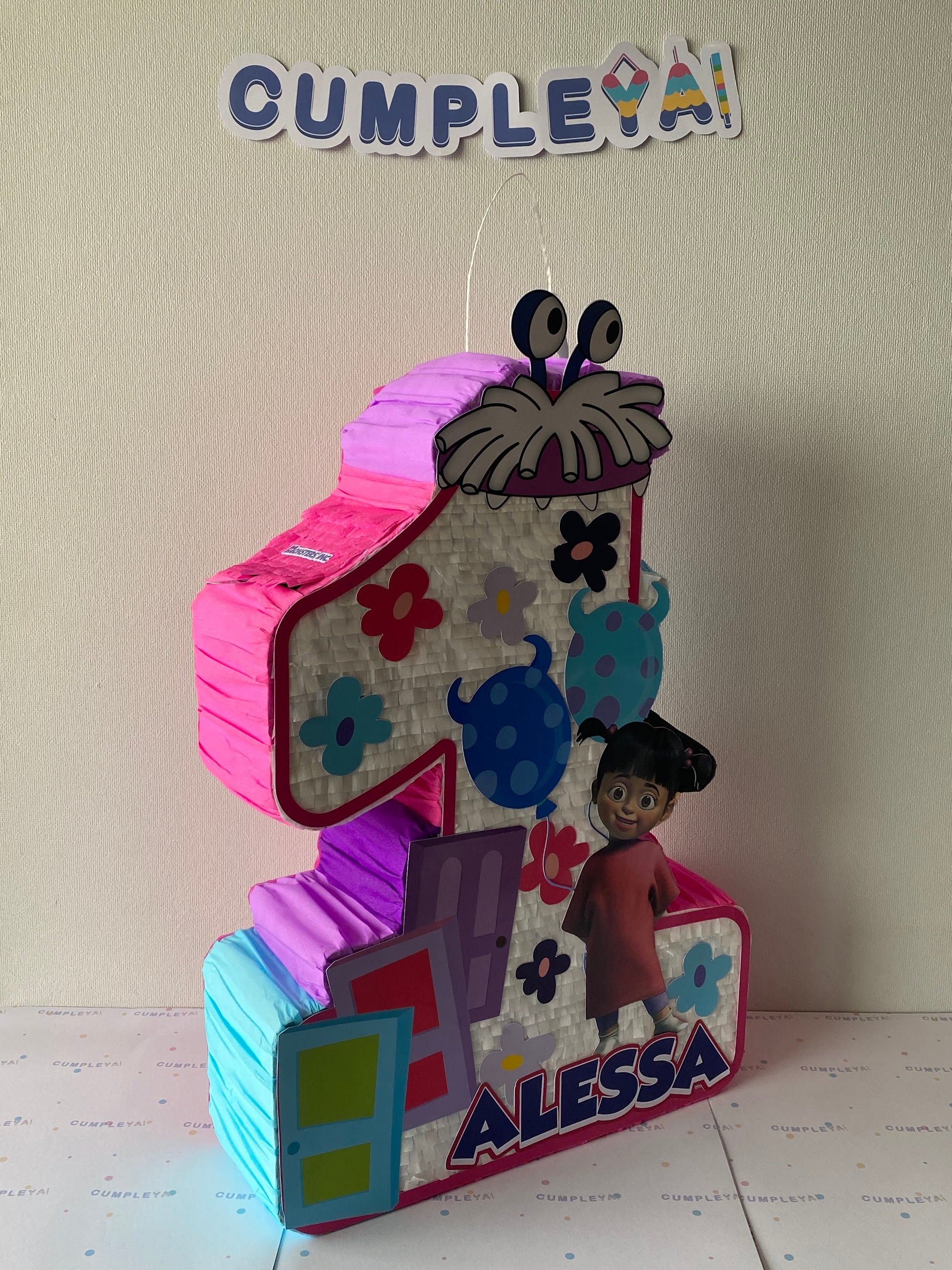 PIÑATA NUMERO 1 MONSTER INC 60CM PREMIUM