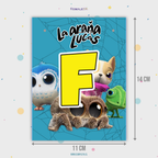 BANDERIN FELIZ CUMPLEAÑOS LA ARAÑA LUCAS