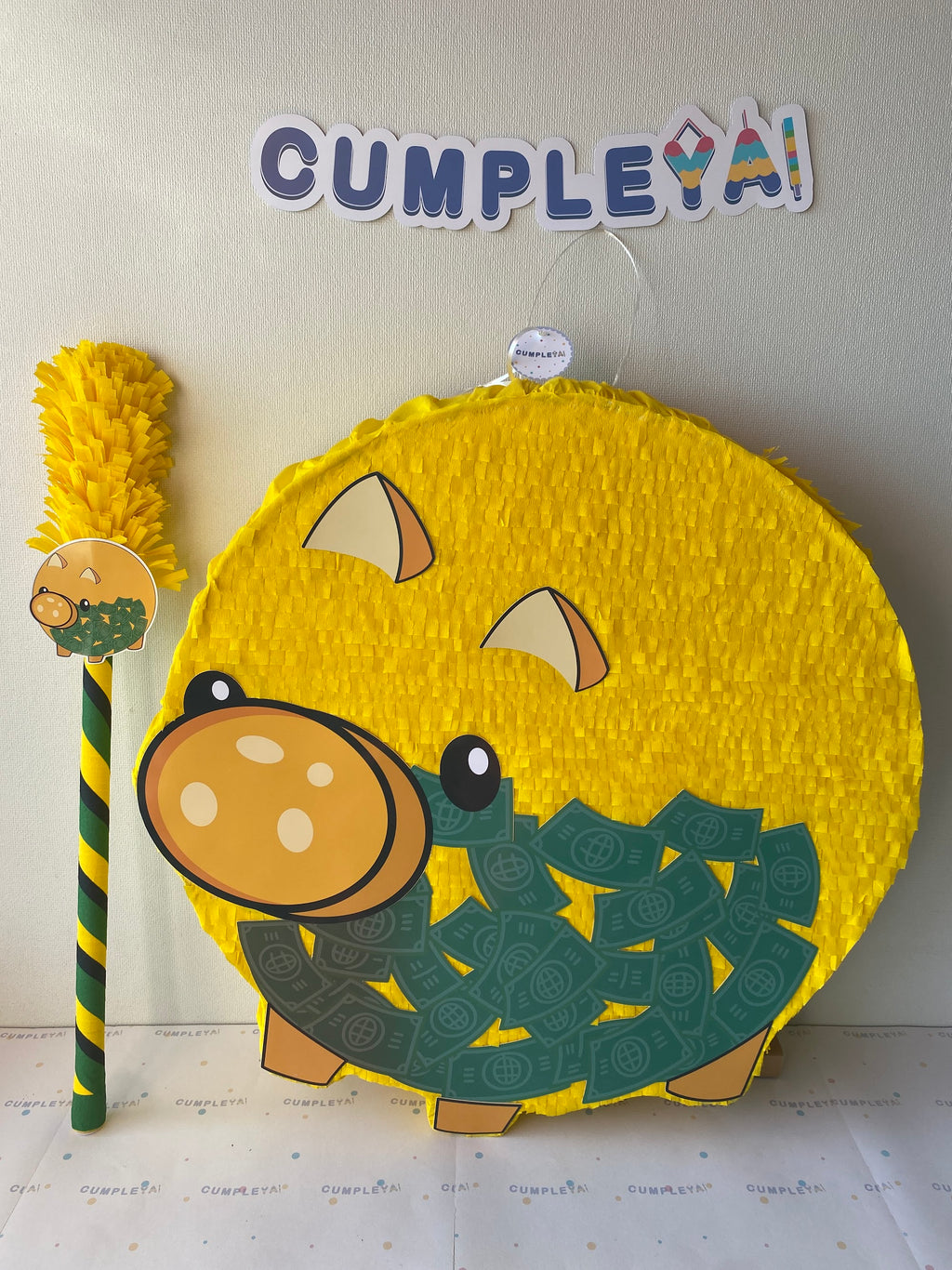 PIÑATA CERDO JUEGO DEL CALAMAR 60CM PREMIUM