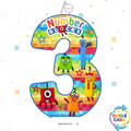 PIÑATA 40 CM NUMERO 3 NUMBERBLOCKS