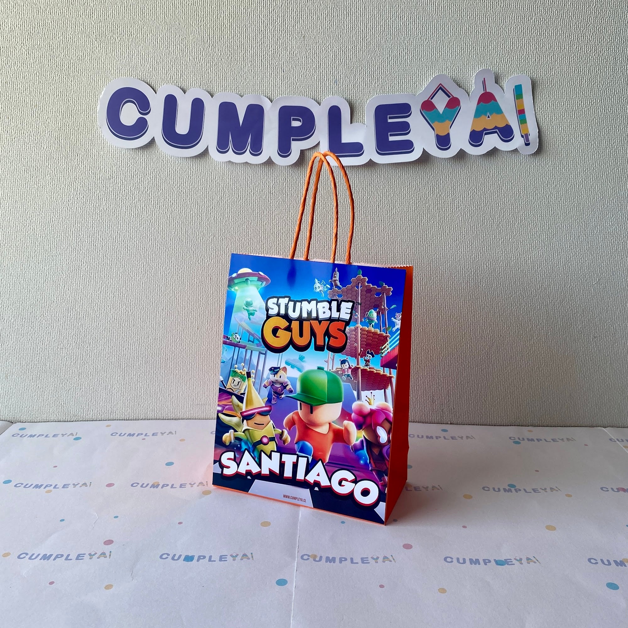 BOLSA SORPRESA STUMBLE GUYS PERSONALIZADO 16X21X8CM