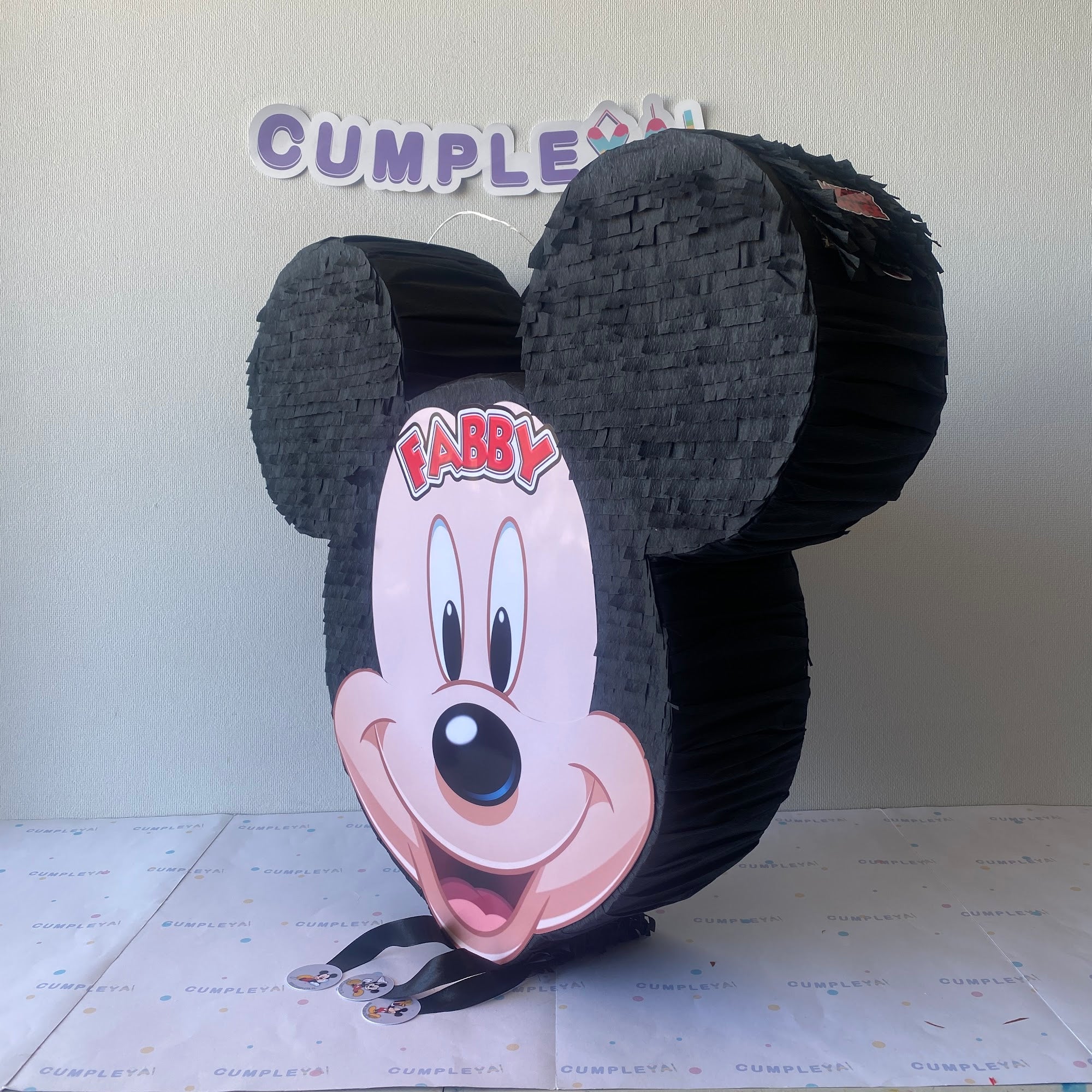 PIÑATA MICKEY MOUSE CABEZA 60CM PREMIUM