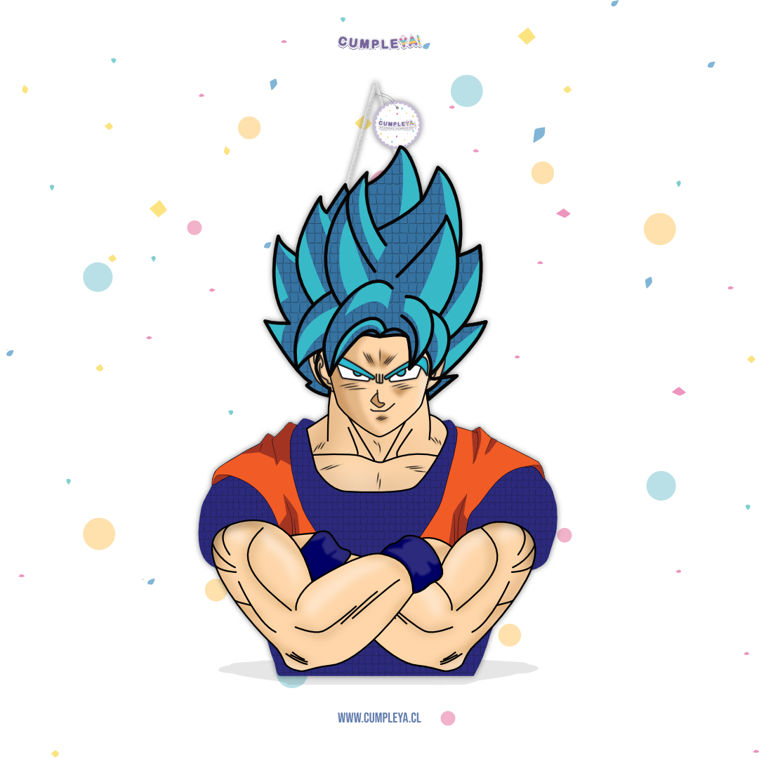 PIÑATA SON GOKU ADULTO DRAGON BALL 60CM PREMIUM