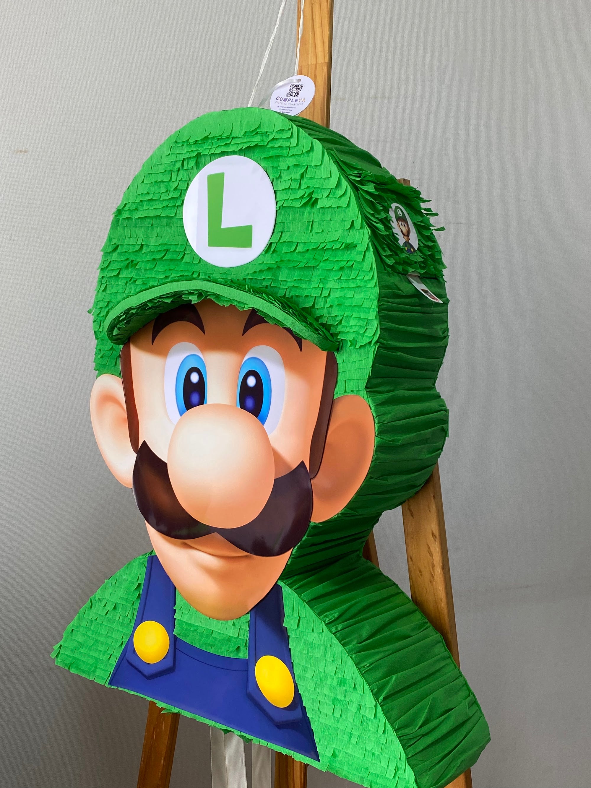 PIÑATA LUIGI BROS TORSO 60CM PREMIUM