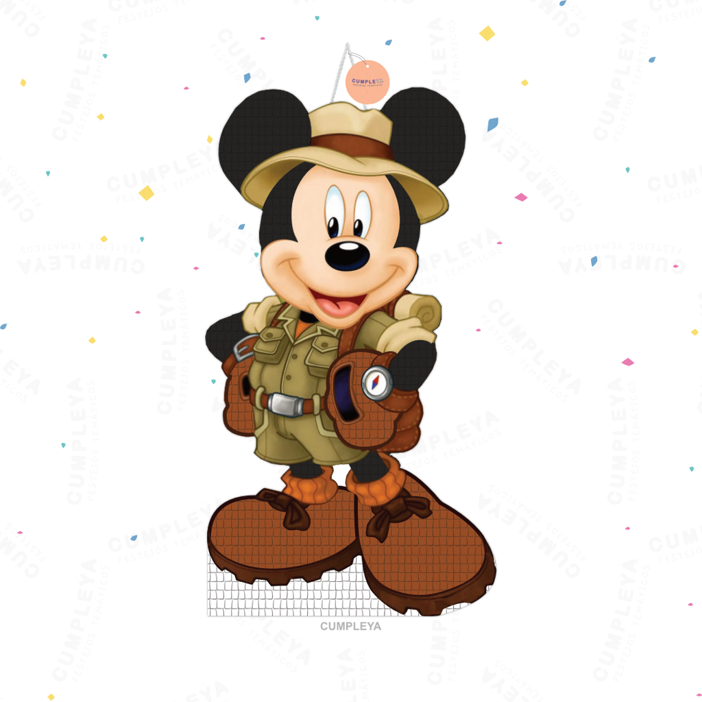 PIÑATA MICKEY SAFARI 40CM PREMIUM