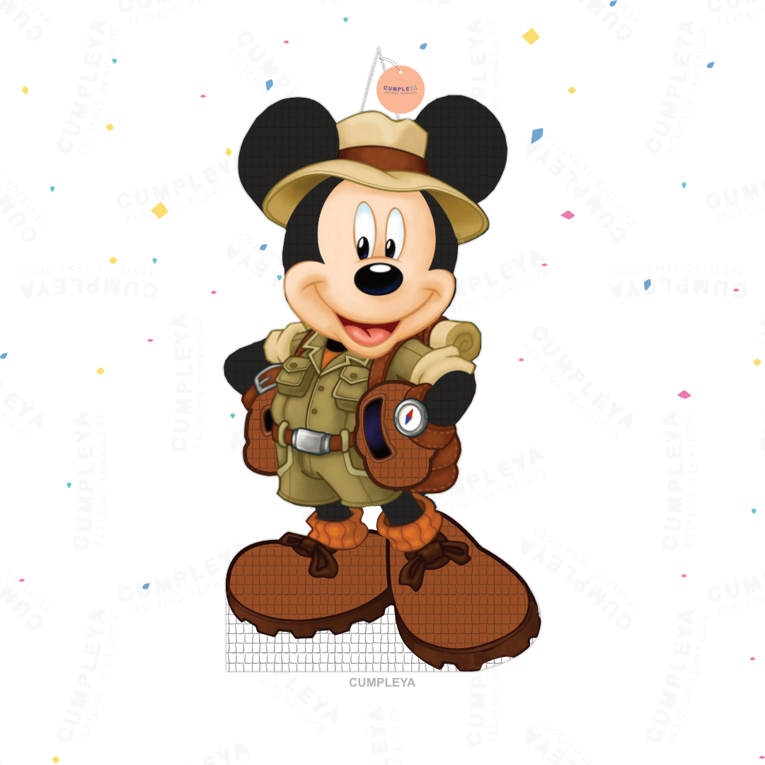 PIÑATA MICKEY SAFARI 40CM PREMIUM