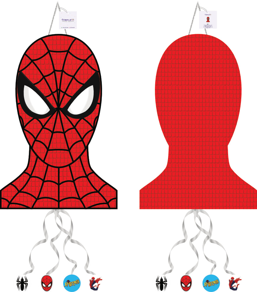 PIÑATA SPIDER-MAN TORSO HOMBRE ARAÑA ADULTO 40CM PREMIUM
