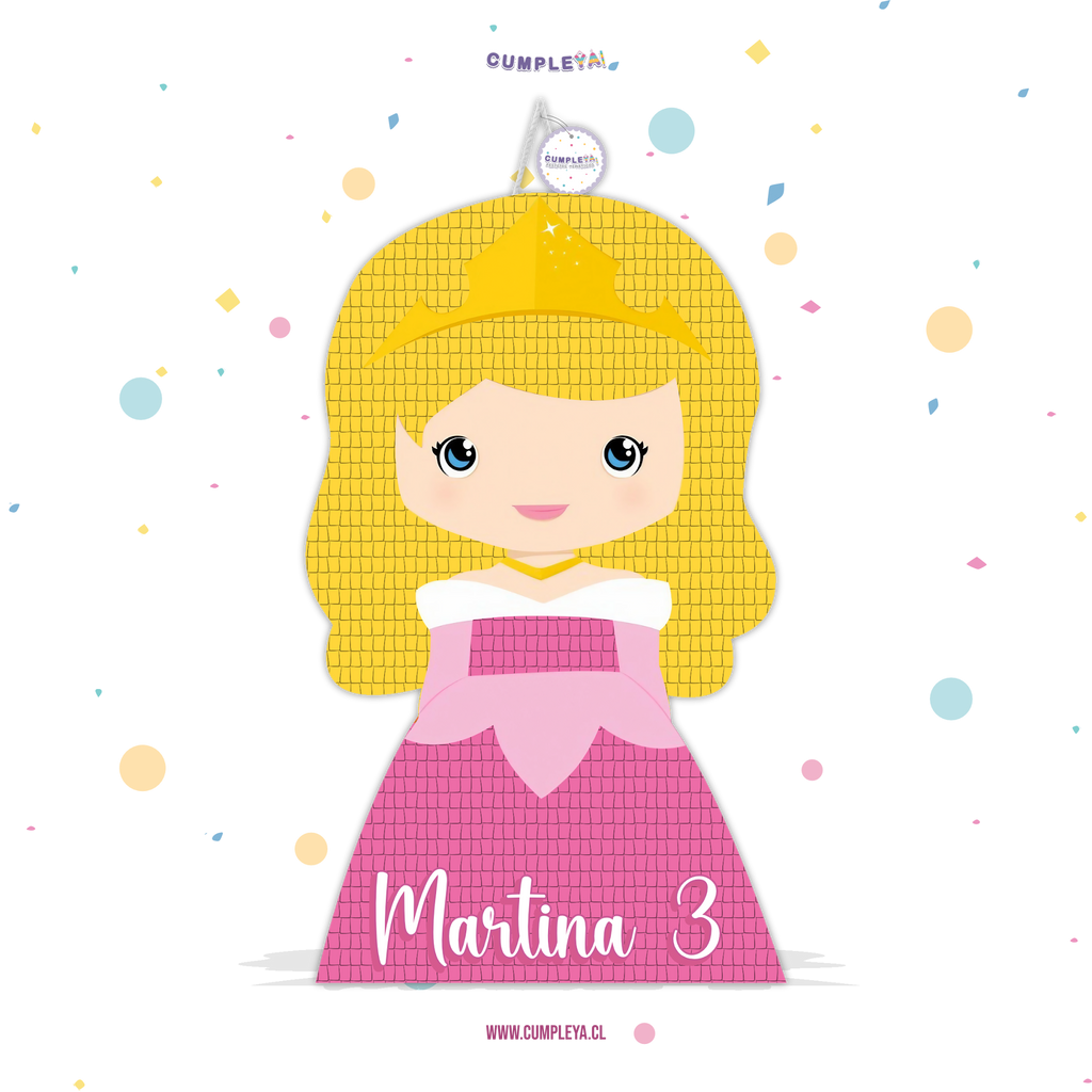 PIÑATA PRINCESA AURORA BEBE 40CM PREMIUM