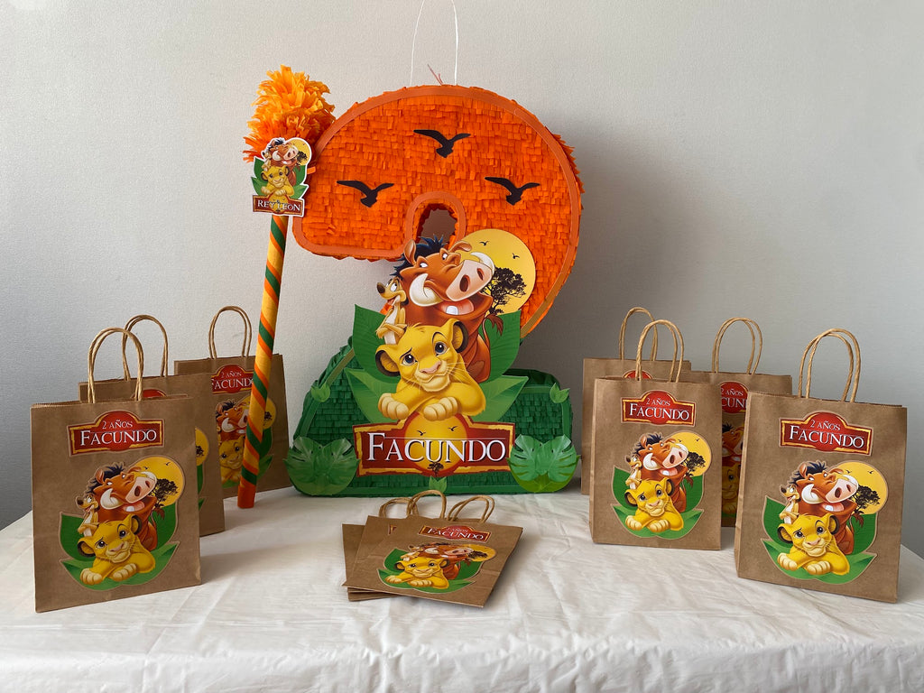 PIÑATA NÚMERO 2 EL REY LEÓN 60CM PREMIUM