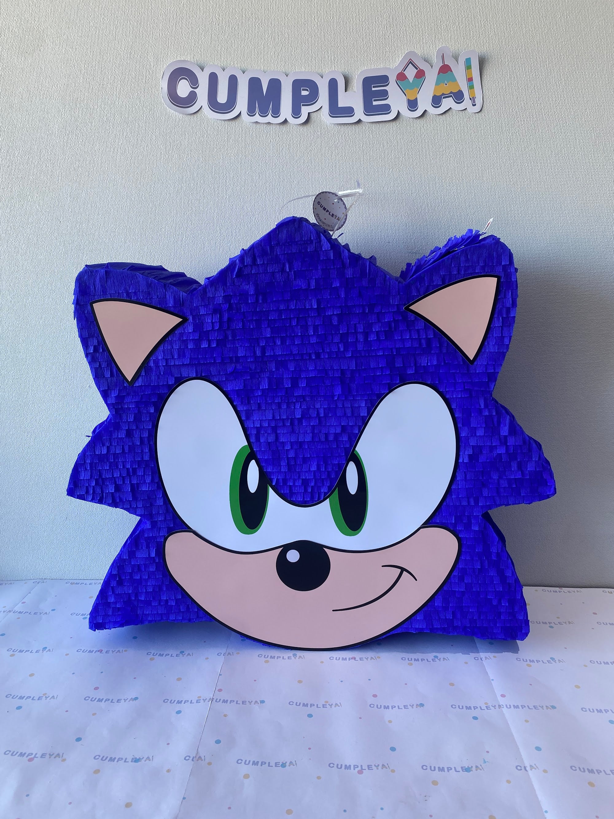 PIÑATA SONIC CABEZA 60CM PREMIUM