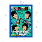 PIÑATA 40 CM RECTANGULAR THE BEATLES