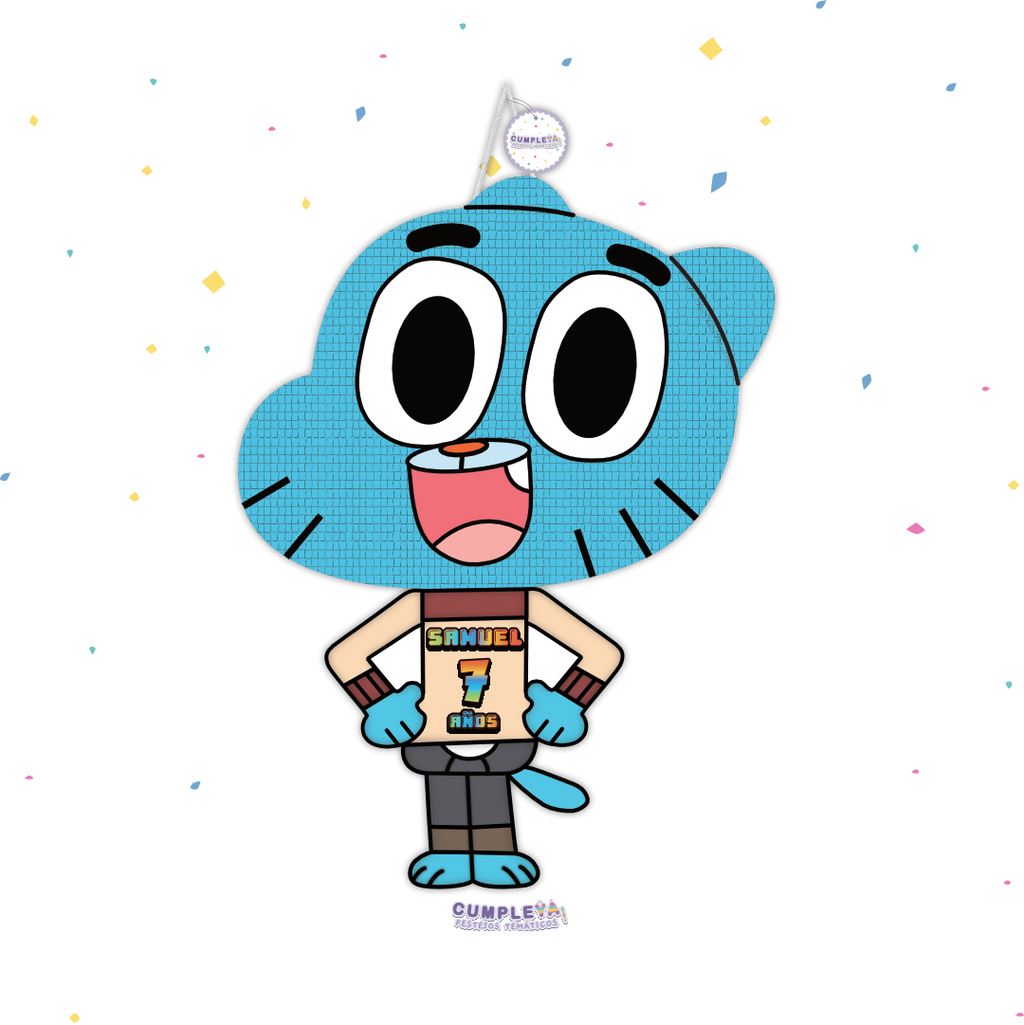 PIÑATA GUMBALL 60CM PREMIUM