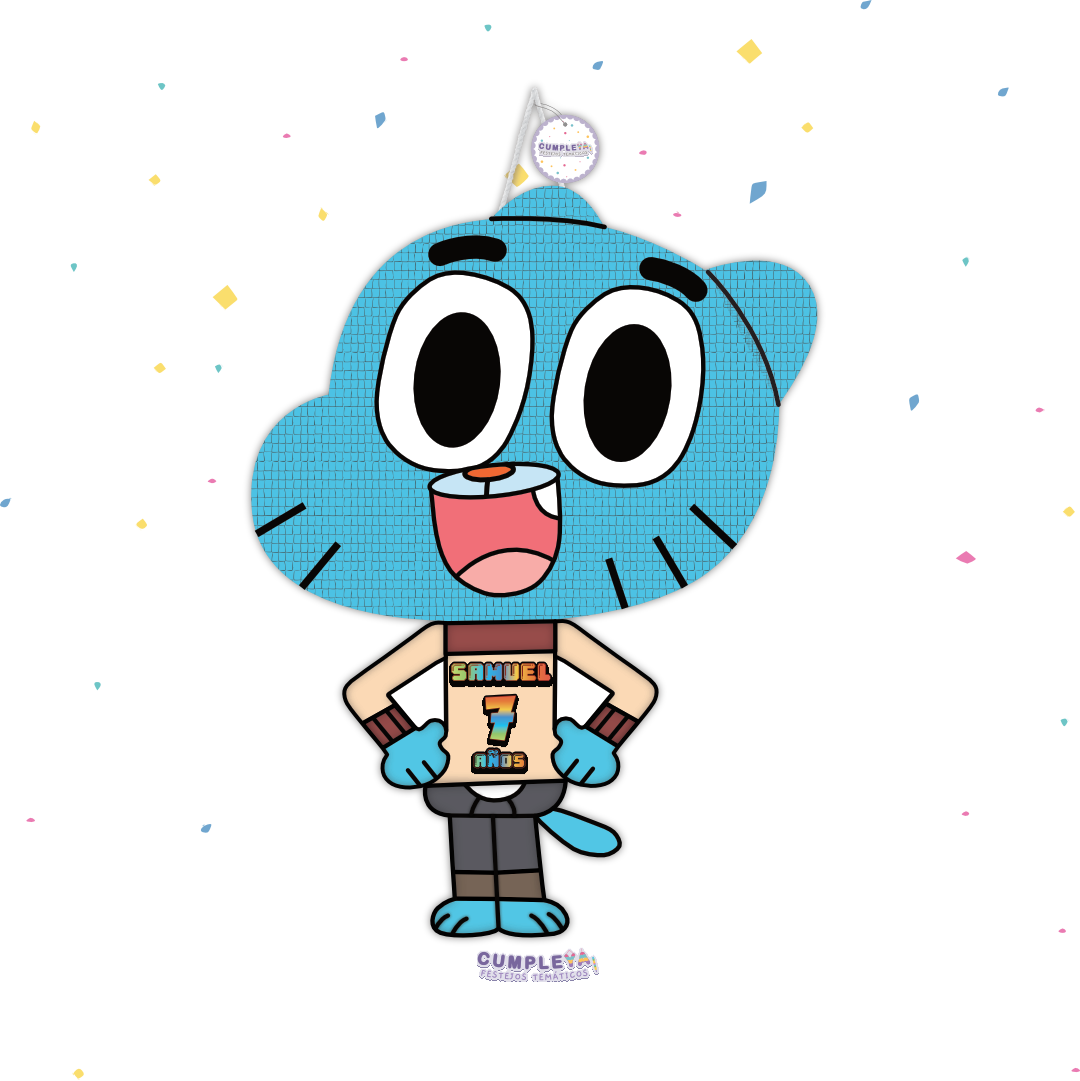 PIÑATA GUMBALL 60CM PREMIUM