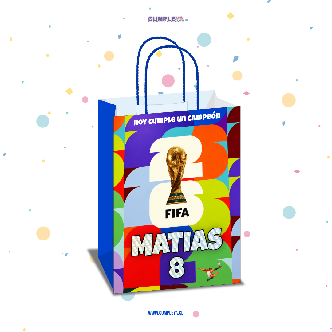 BOLSA SORPRESA 16 × 21 × 8 CM MUNDIAL 2026