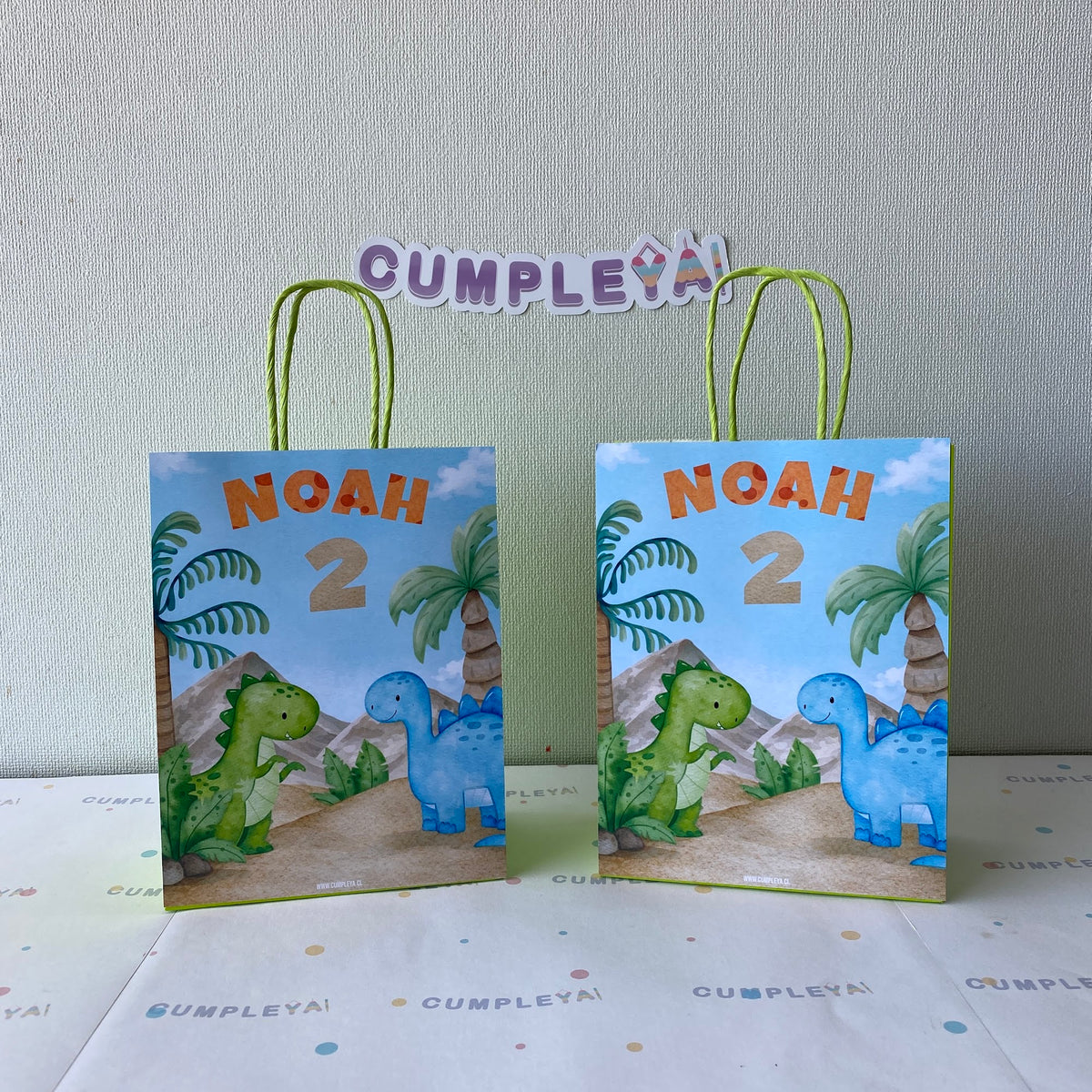 BOLSA SORPRESA 16 × 21 × 8 CM DINOSAURIO BEBES