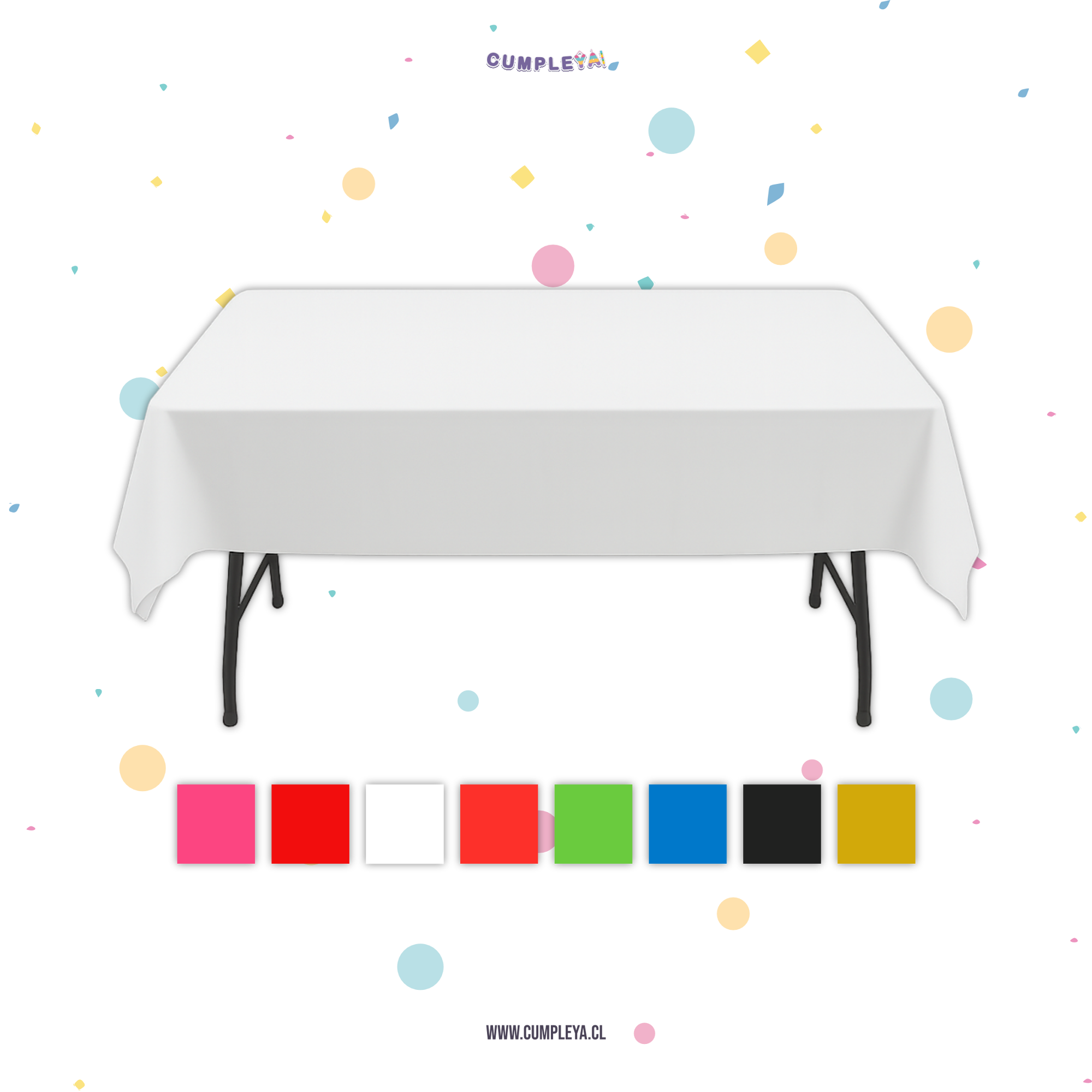 MANTEL COLORES 120X180CM