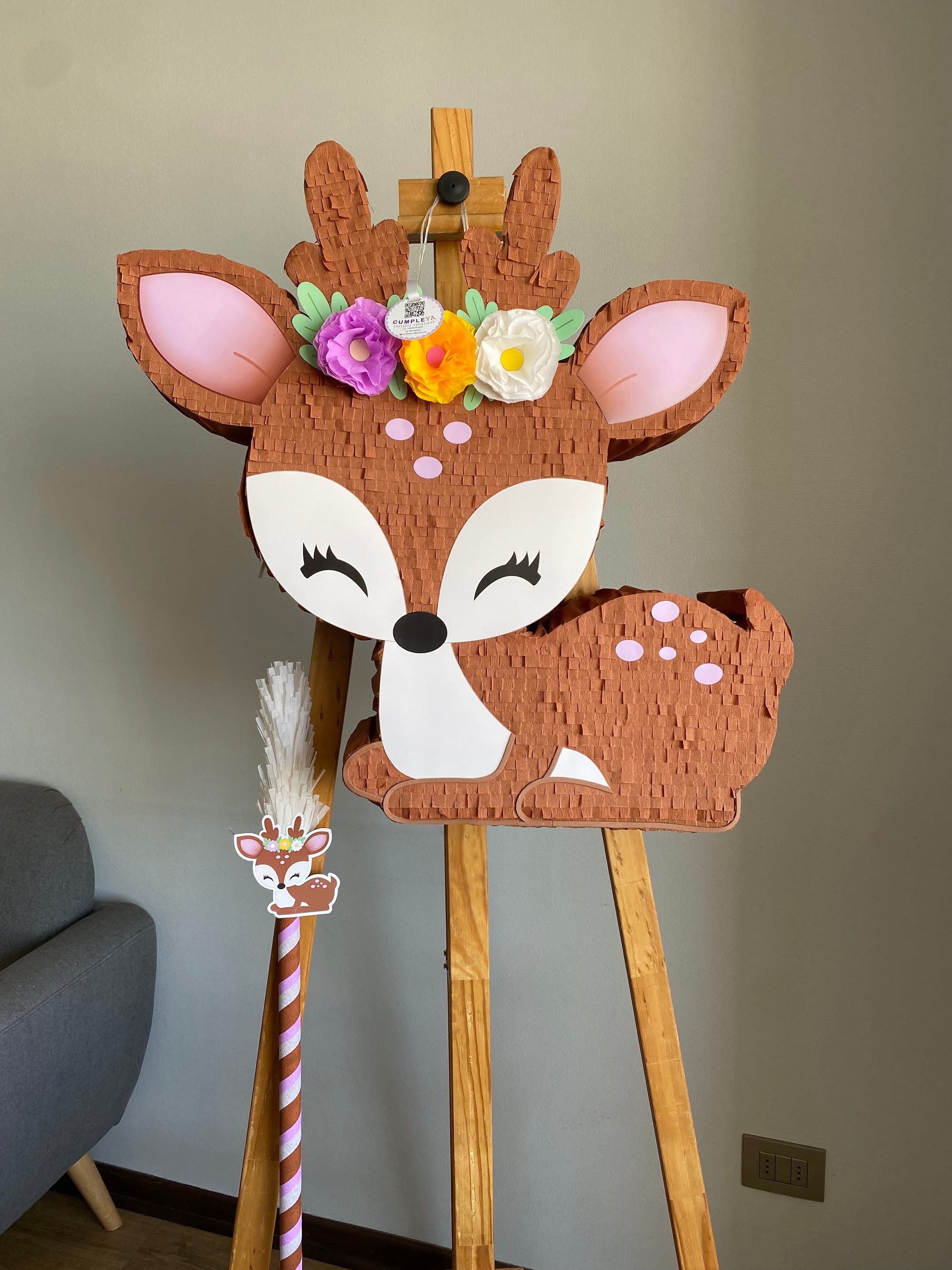 PIÑATA CIERVO 60CM PREMIUM