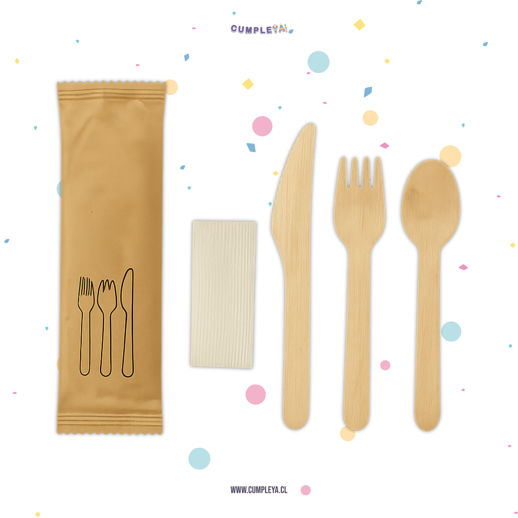 PACK CUBIERTOS MADERA