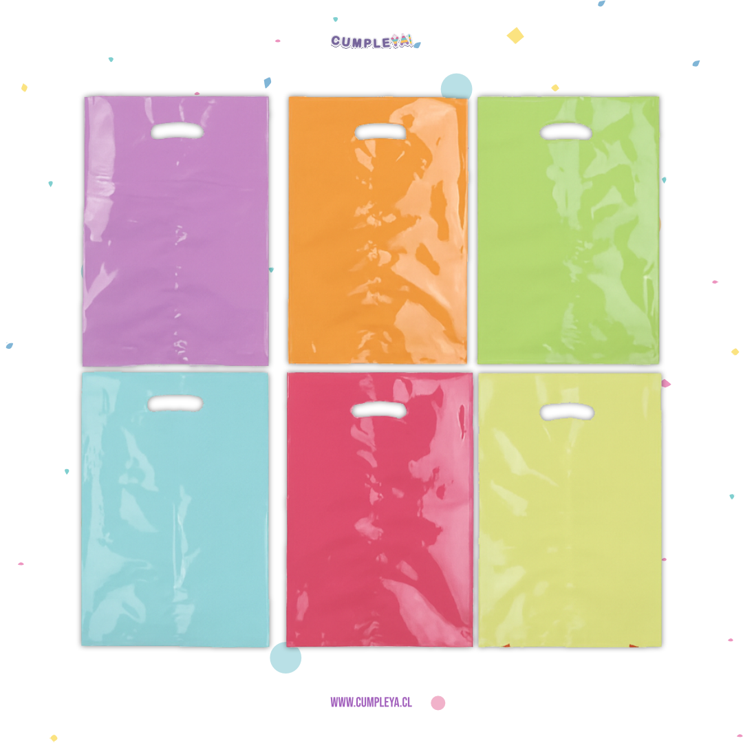 BOLSA PARA DULCES 17X25CM PAQUETE 10 UNIDADES