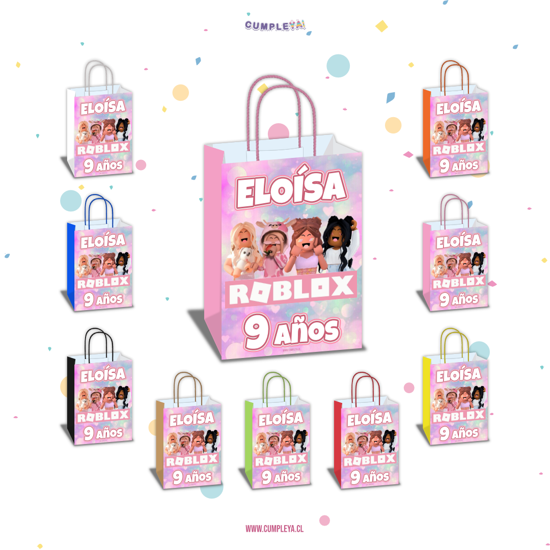 BOLSA SORPRESA 16 × 21 × 8 CM ROBLOX NIÑA