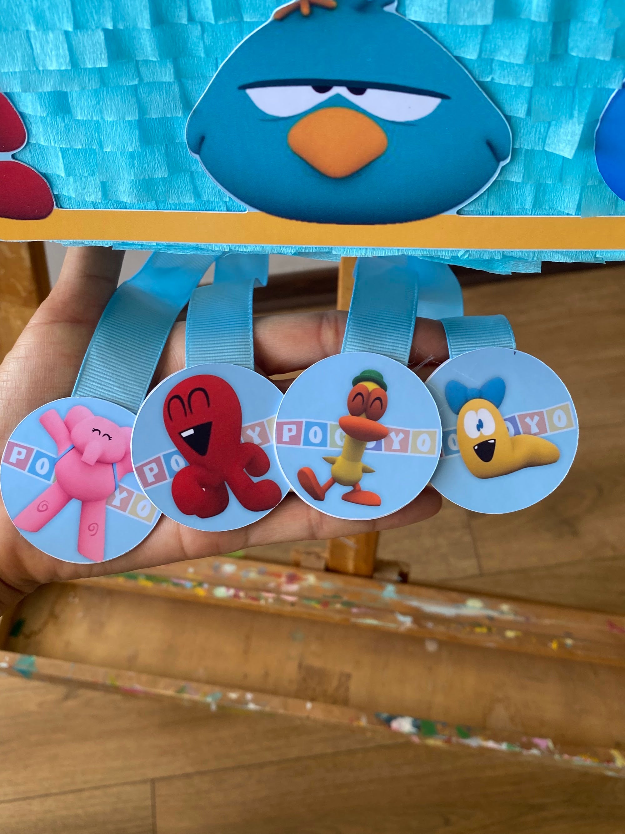 PIÑATA POCOYO NÚMERO 3 60CM PREMIUM