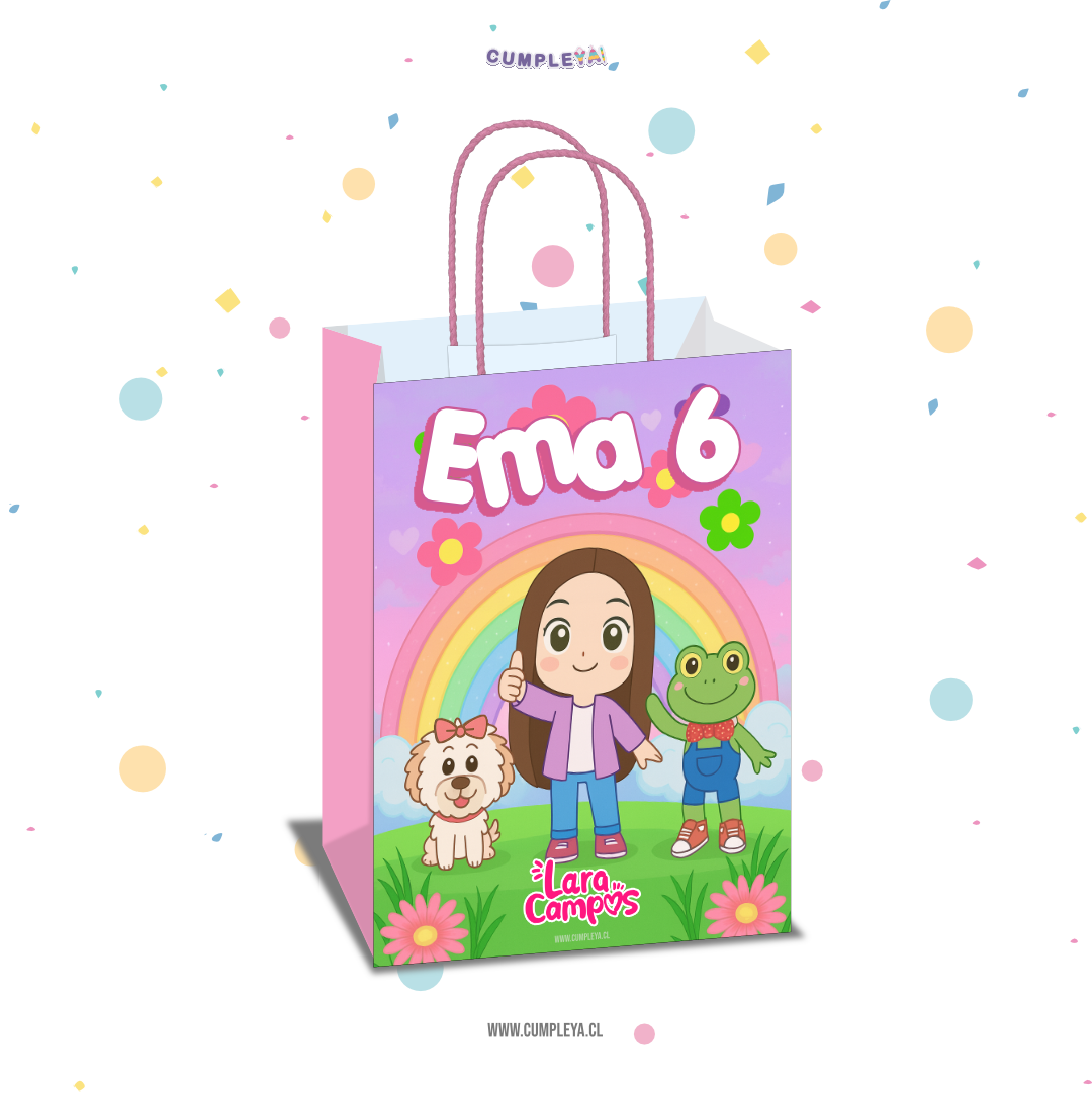 BOLSA SORPRESA 16 × 21 × 8 CM LARA CAMPOS ANIMADO