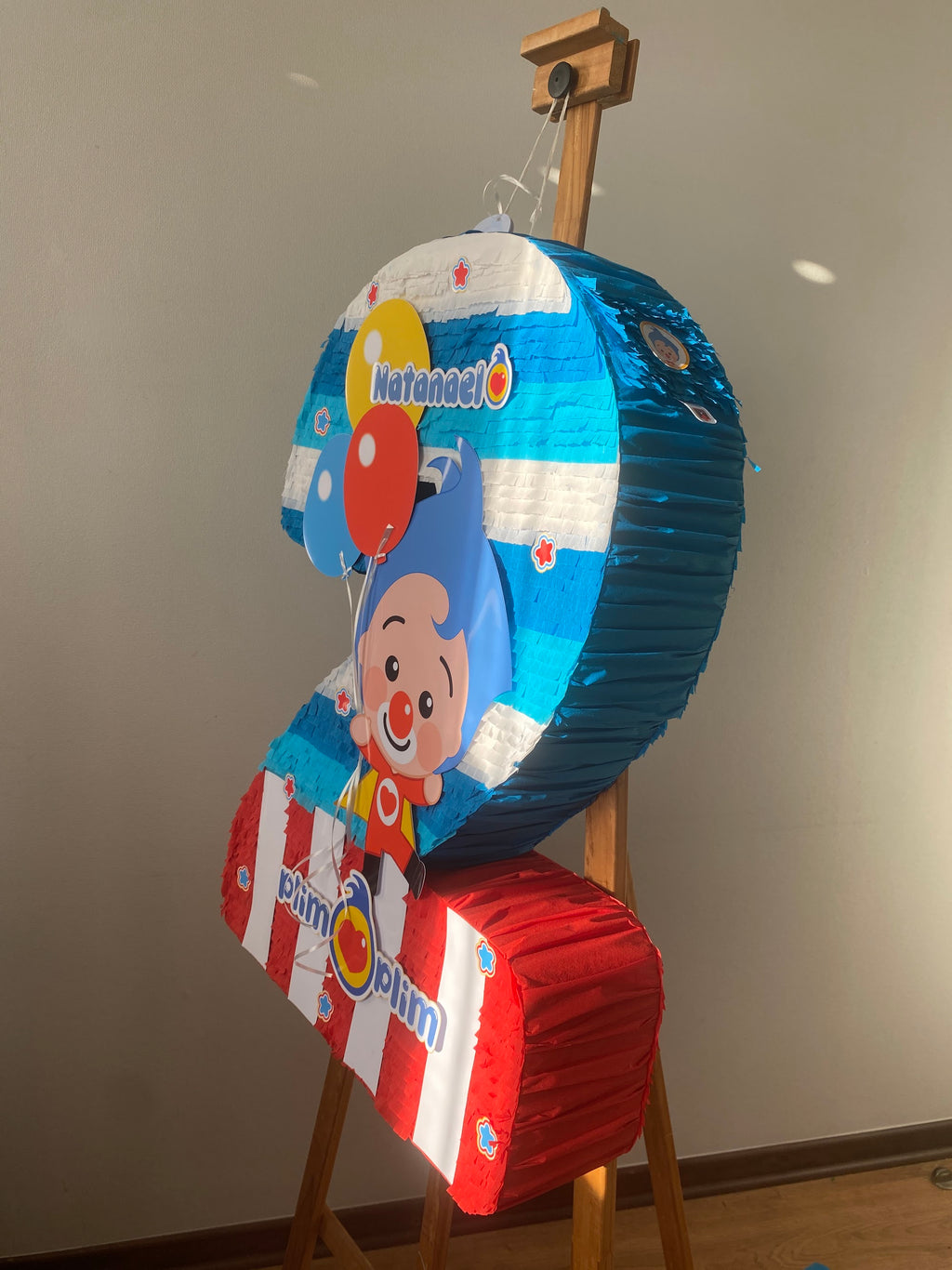 PIÑATA NUMERO 2 PLIM PLIM 60CM PREMIUM