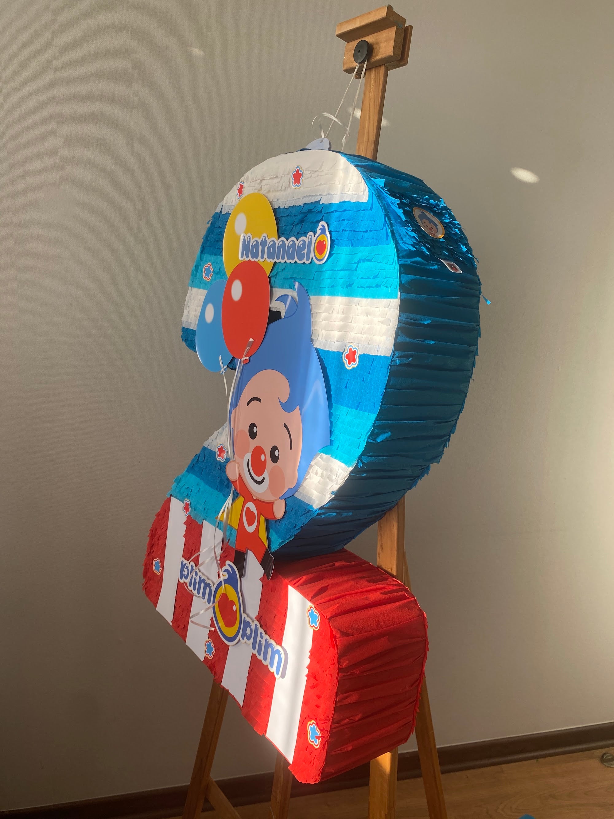PIÑATA NUMERO 2 PLIM PLIM 60CM PREMIUM