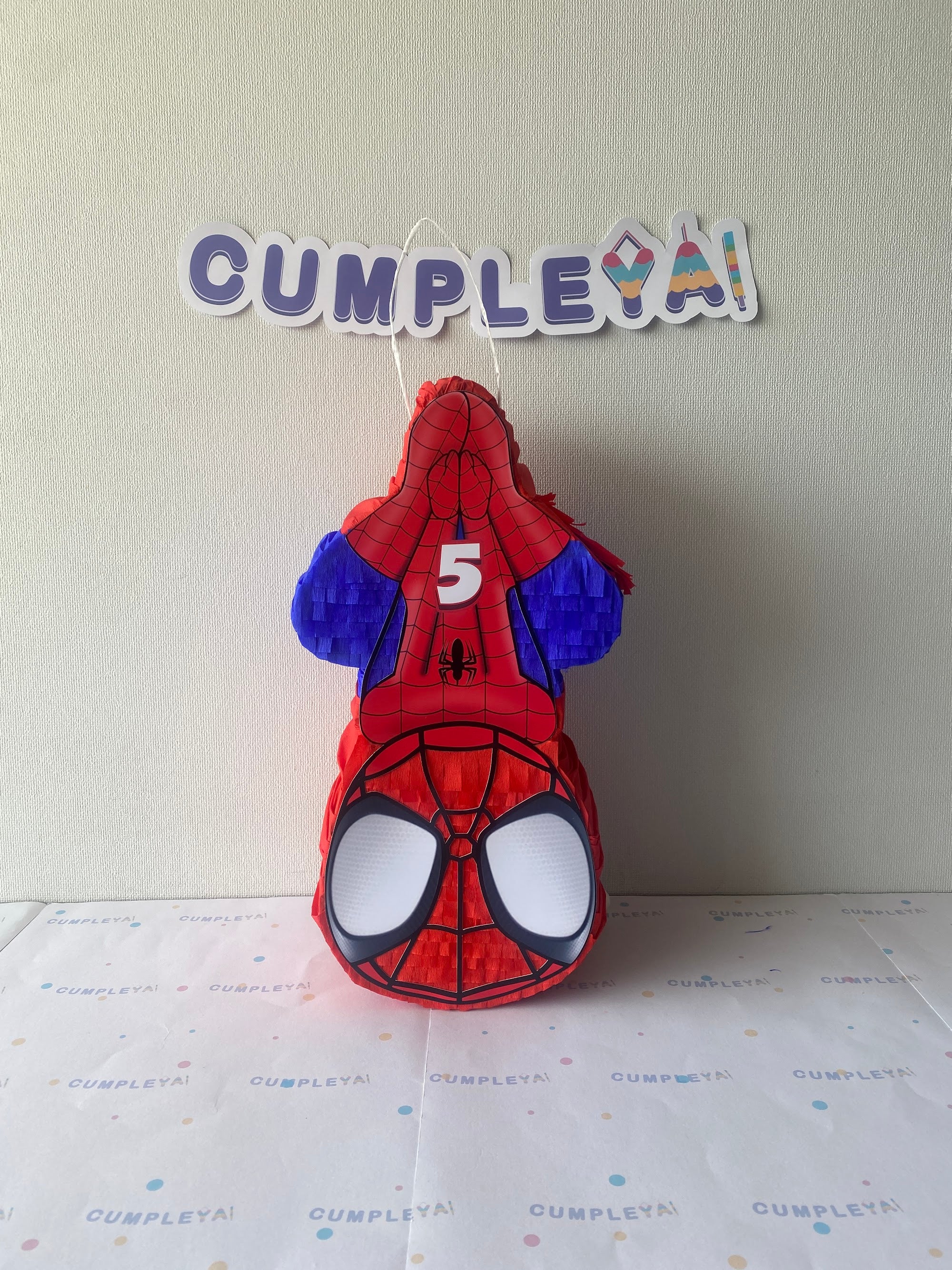PIÑATA SPIDERMAN DE CABEZA 40CM PREMIUM
