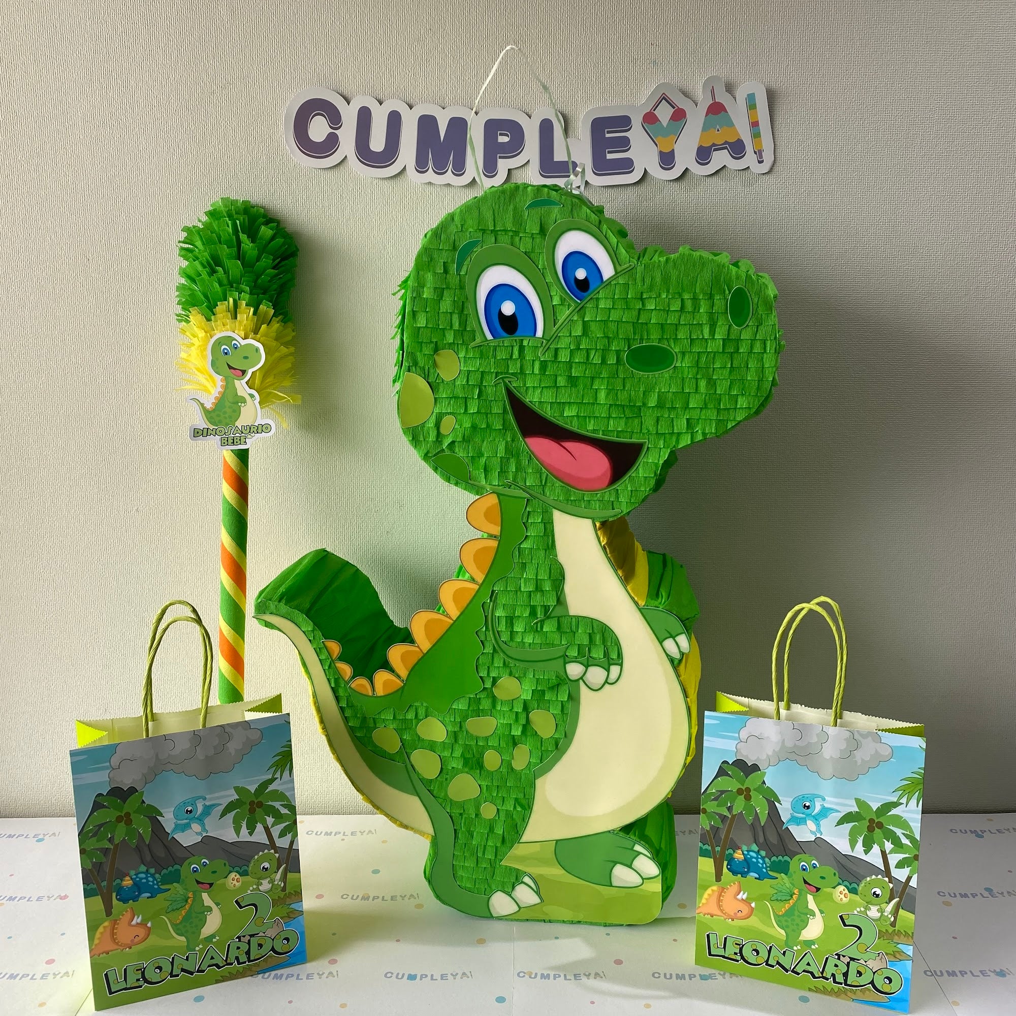 PIÑATA DINOSAURIO BEBE 60CM PREMIUM