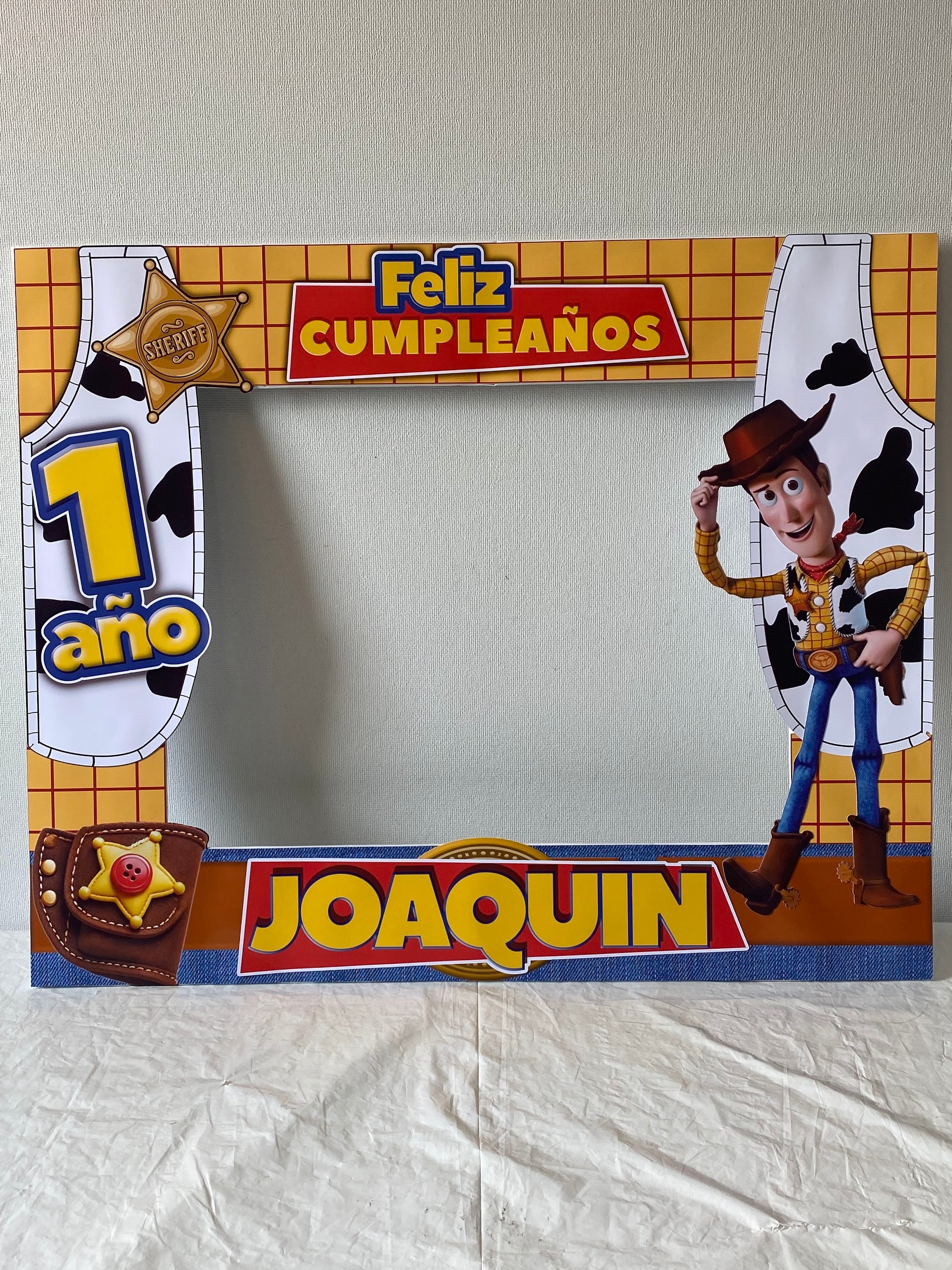 CUADRO SELFIE WOODY 77X55CM