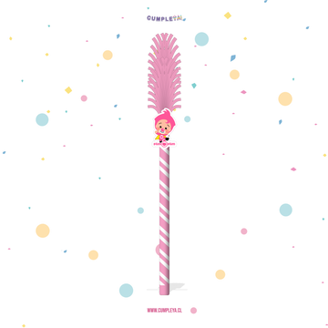 BASTÓN O PALO PARA PIÑATA PLIM PLIM ROSADO