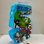 PIÑATA 60 CM XL NUMERO 5 LOS VENGADORES