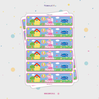 STICKER PARA BOTELLA 12 U PEPPA PIG HADA