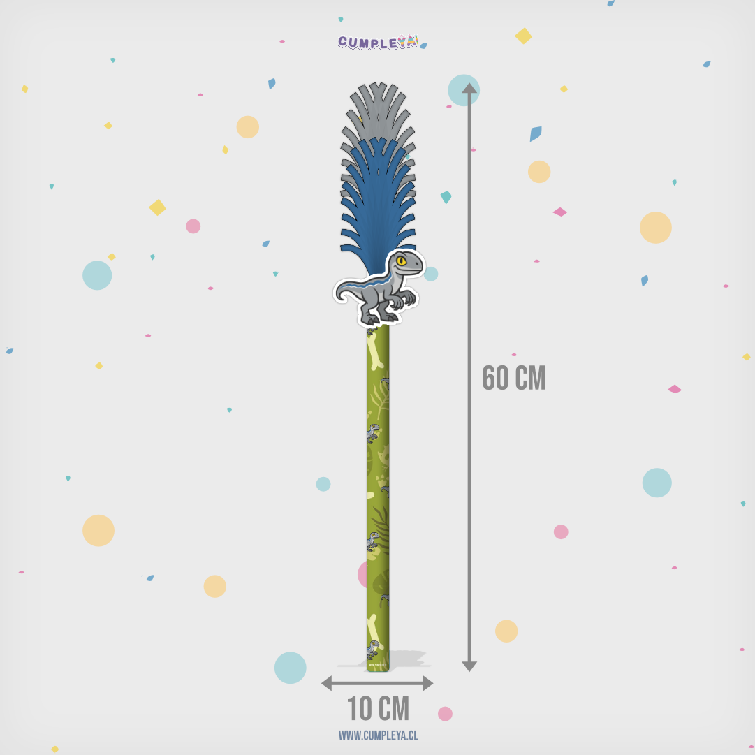 BASTÓN VELOCIRRÁPTOR BLUE BEBÉ PARA PIÑATA