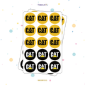 30 STICKER CIRCULARES 5 X 5 CM CAT