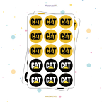 30 STICKER CIRCULARES 5 X 5 CM CAT