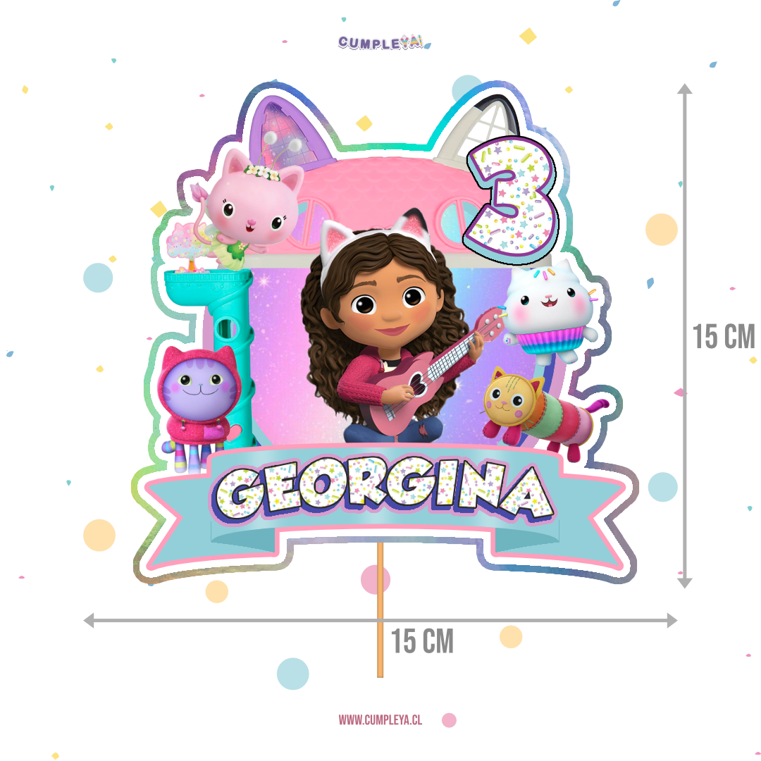 TOPPER LA CASA DE MUÑECAS DE GABY 15CM