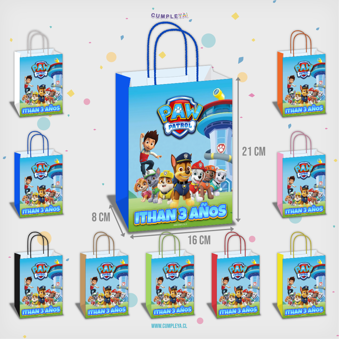 BOLSA SORPRESA 16 × 21 × 8 CM PAW PATROL