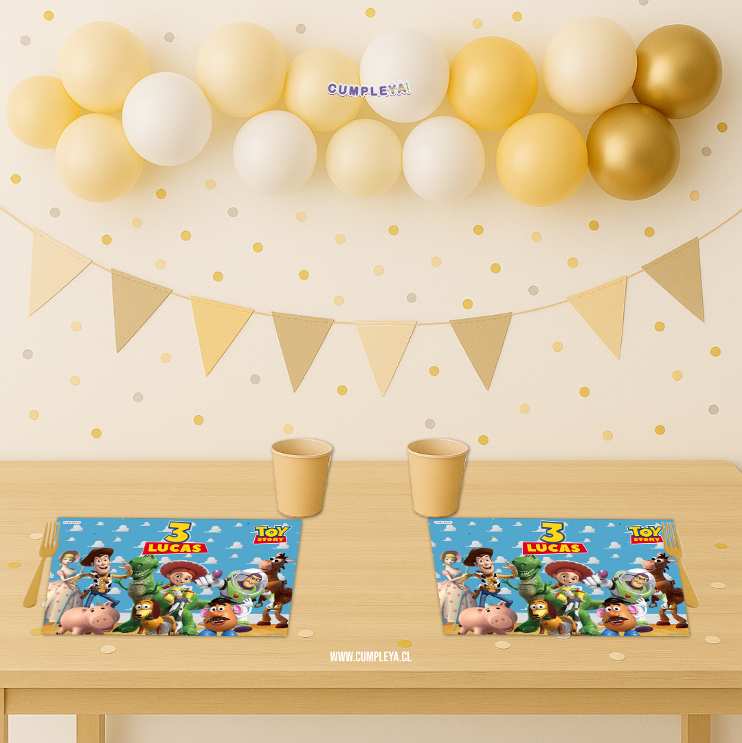 INDIVIDUALES DE PAPEL PACK 12U TOYS STORY