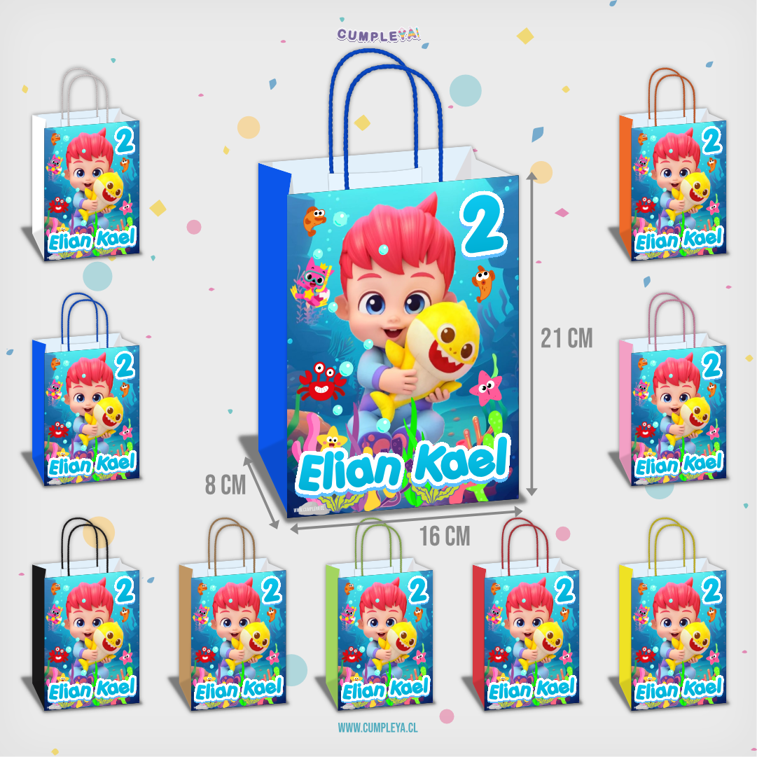 BOLSA SORPRESA 16 × 21 × 8 CM BEBE FINN