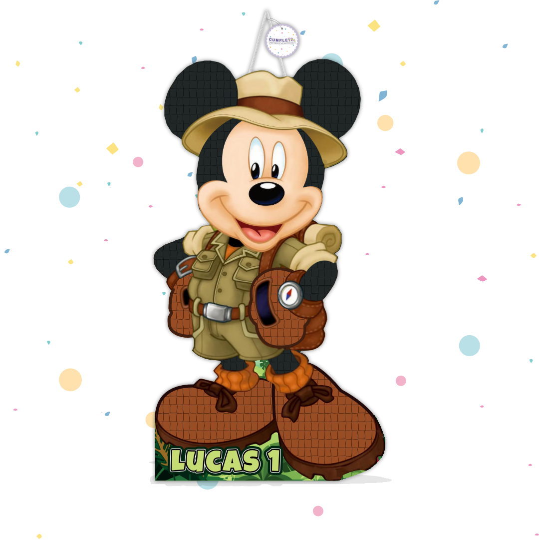 PIÑATA MICKEY SAFARI 60CM PREMIUM