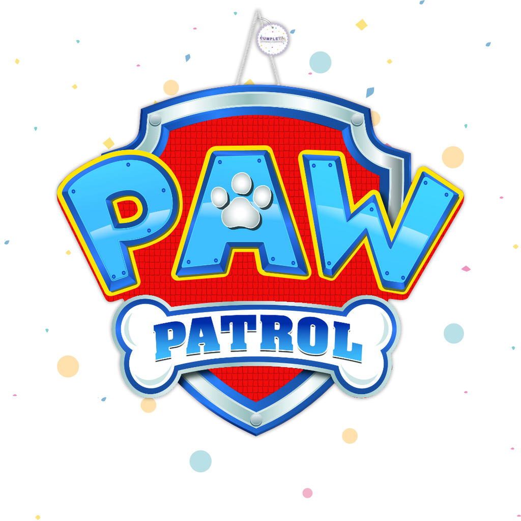 PIÑATA LOGO PAW PATROL 60CM PREMIUM