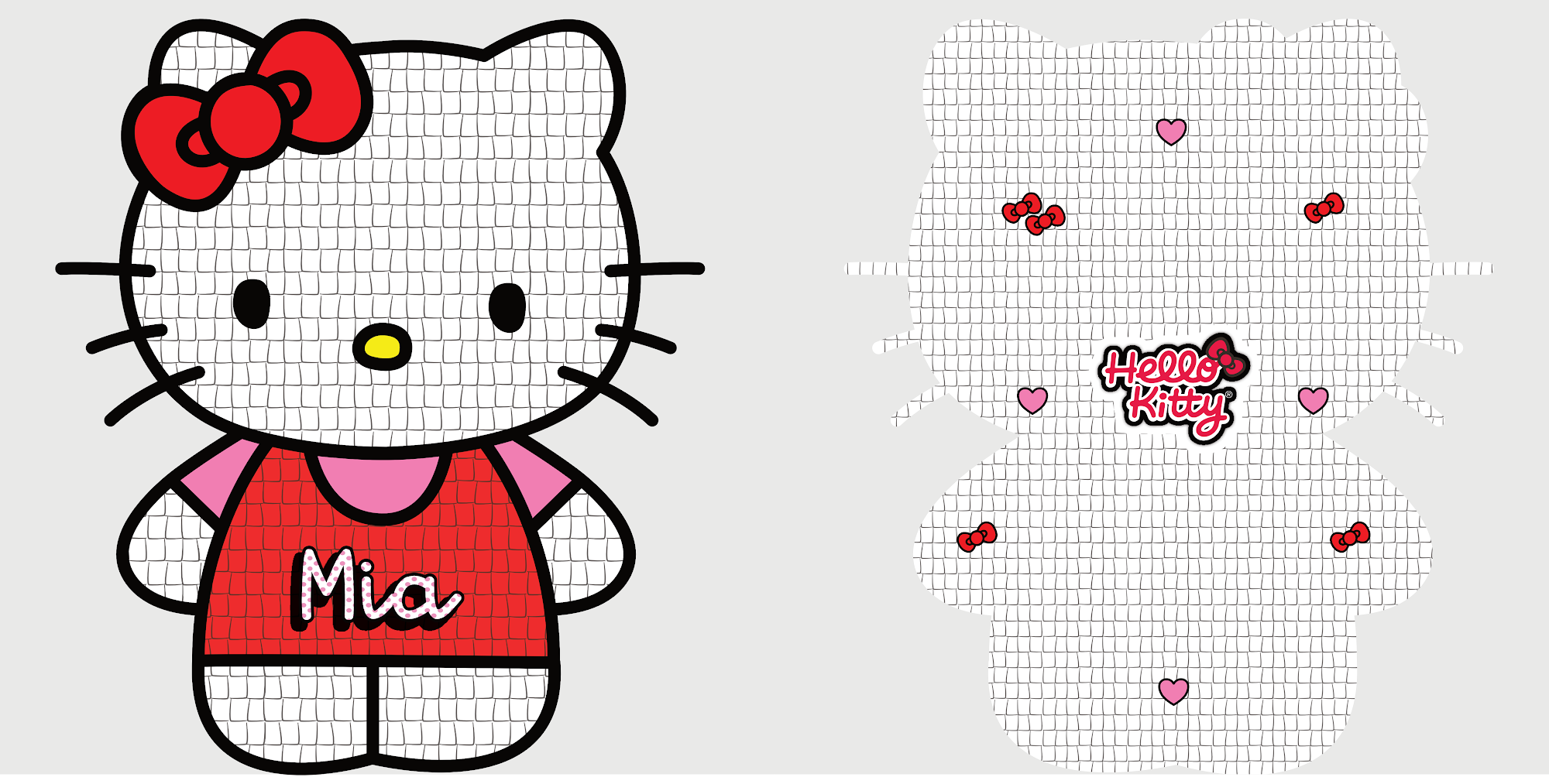 PIÑATA HELLO KITTY ROJO 60CM PREMIUM