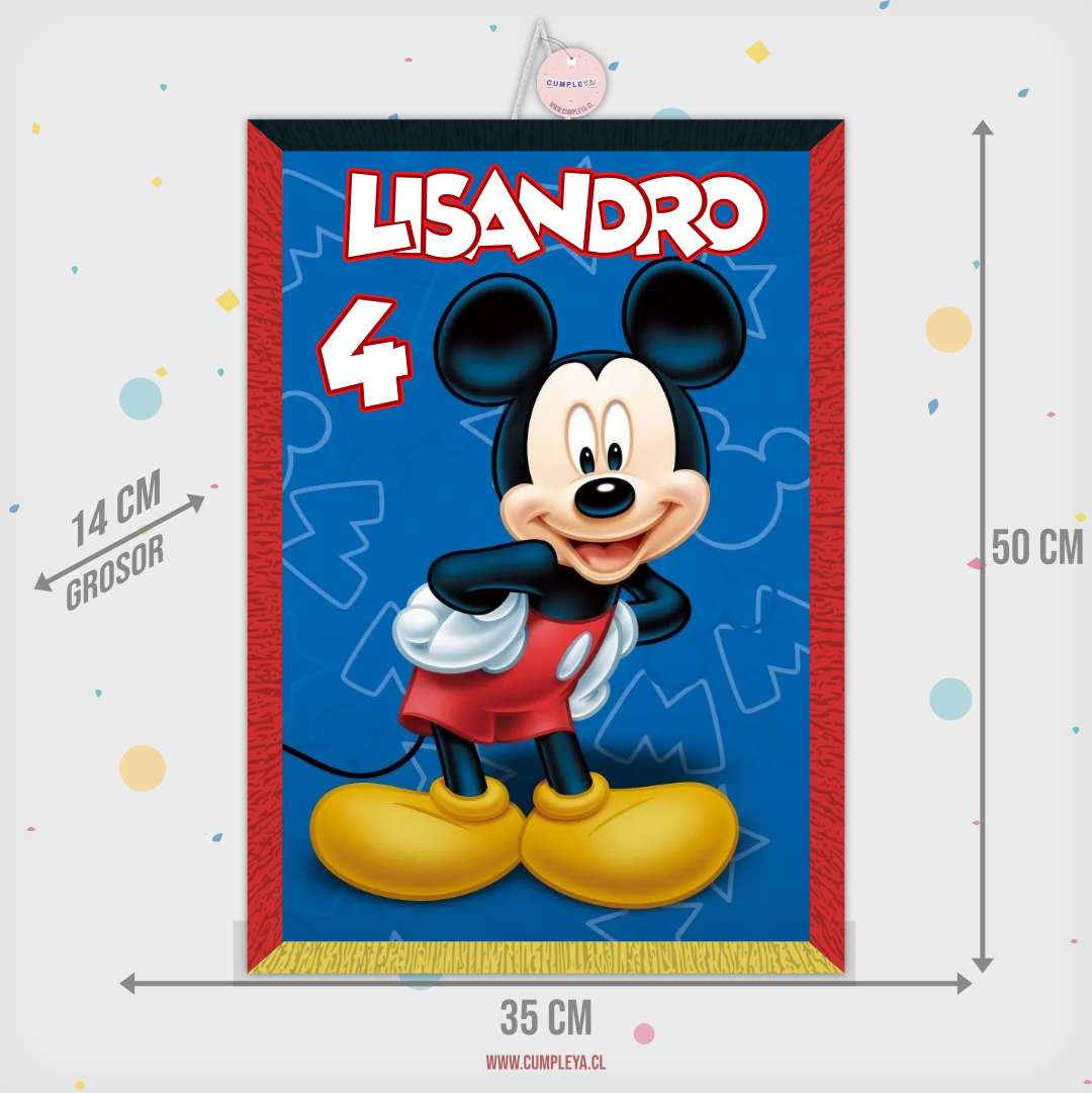 PIÑATA MICKEY RECTANGULAR EXPRÉS 50CM