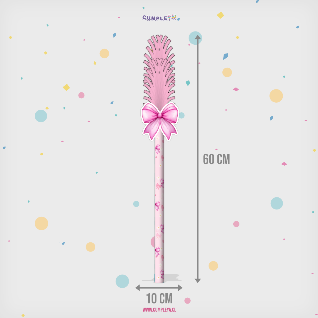 BASTÓN LAZO ROSA PARA PIÑATA