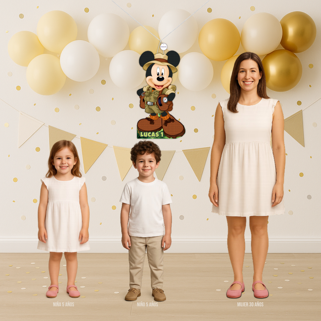 PIÑATA MICKEY SAFARI 60CM PREMIUM