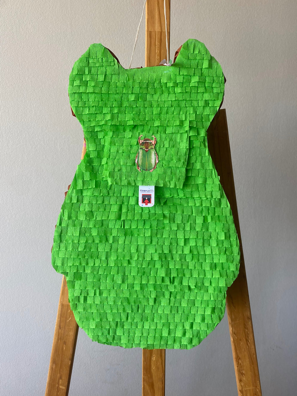 PIÑATA ESCARABAJO VERDE 40CM PREMIUM